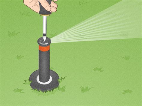 Pull the riser up. . How to adjust hunter sprinkler heads